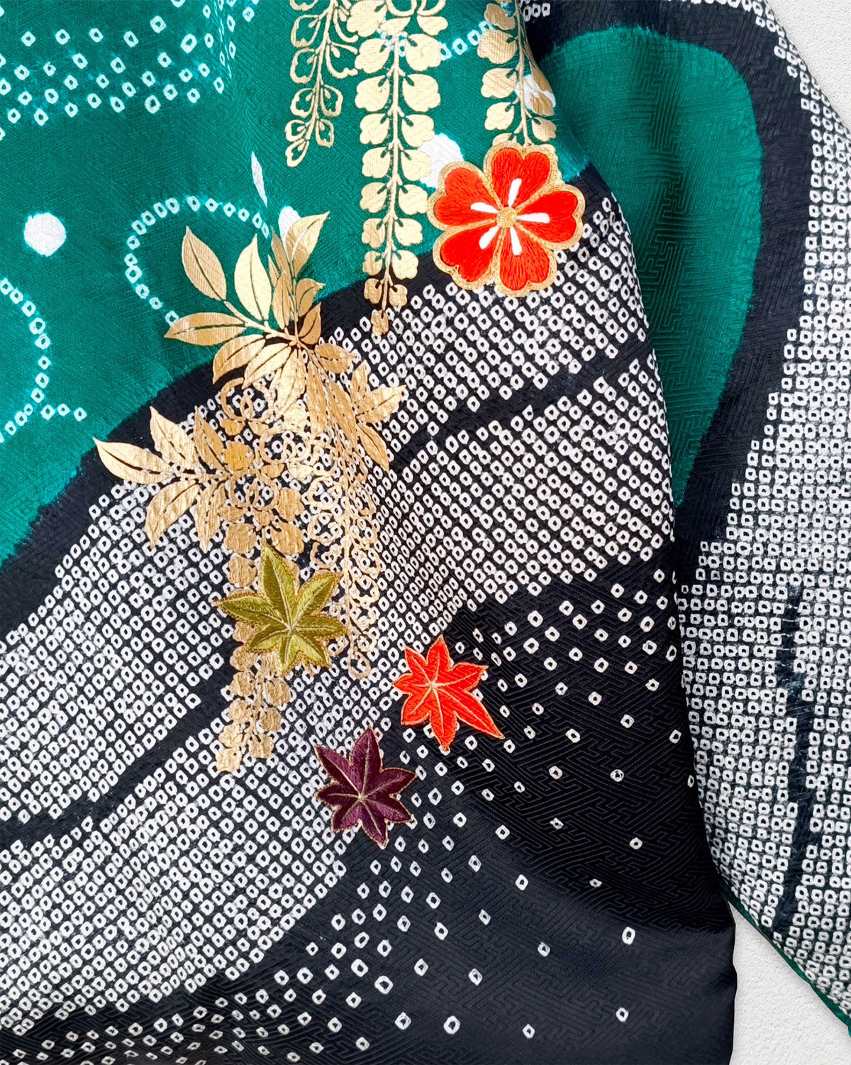 Green Quilted Silk Kimono Jacket (Copy)